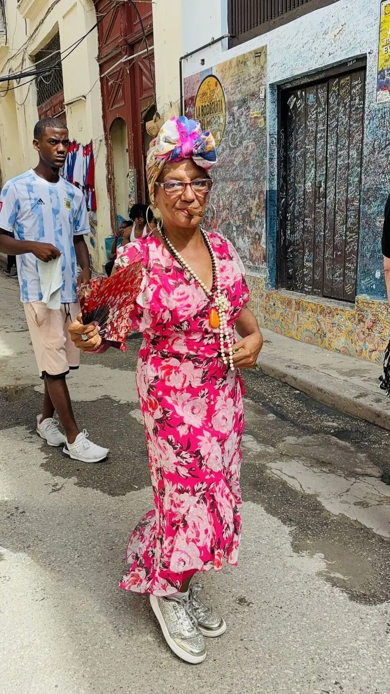 Straatbeeld in Havana, Cuba